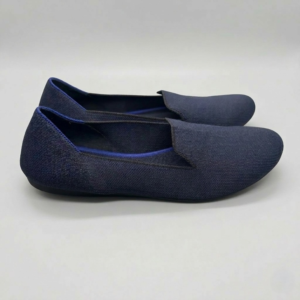 Rothys The Loafer Navy Blue 10.5 Slip On Flats Womens Comfort Shoes - Picture 2 of 7